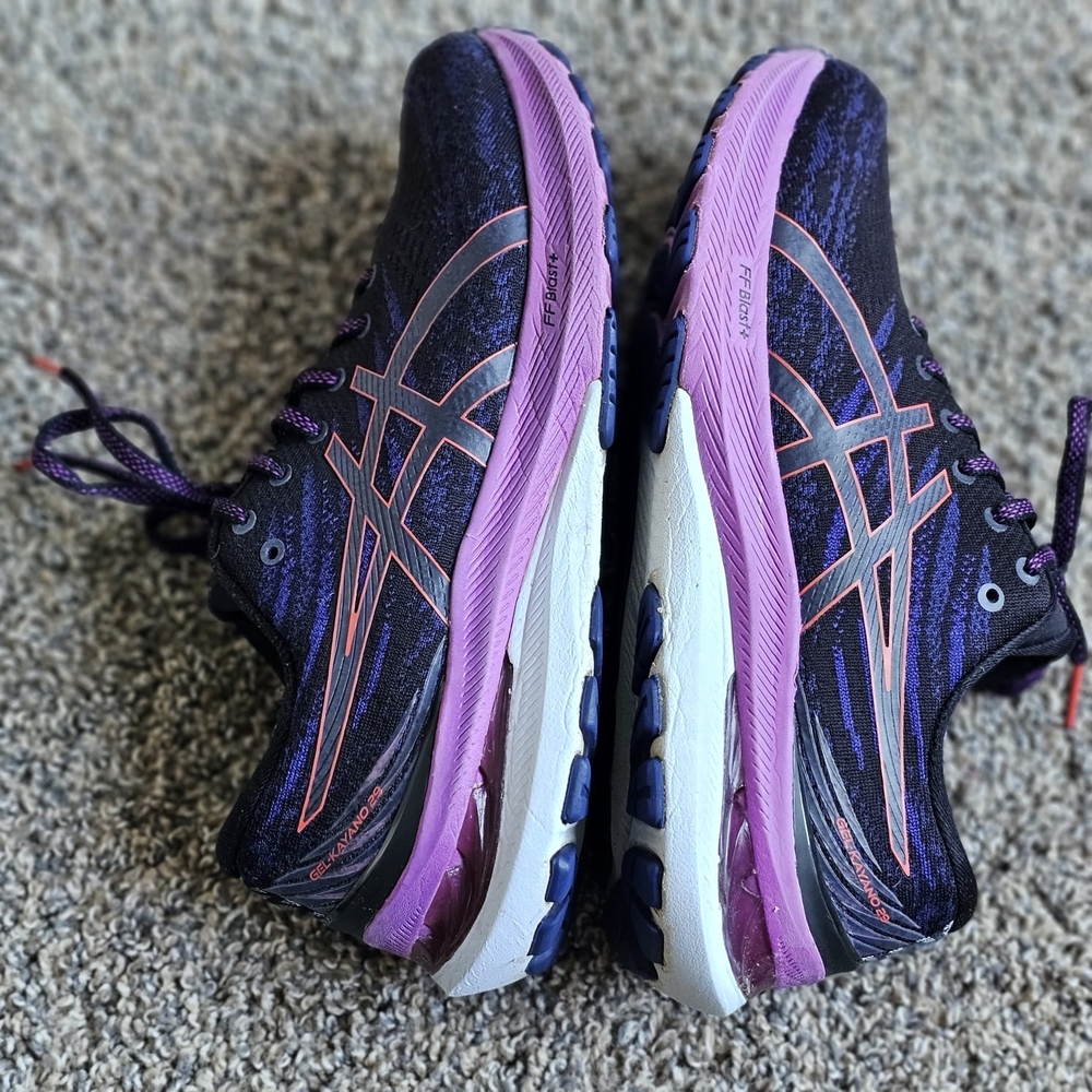 Asics Gel Kayano 29 Shoes Womens US 10 Black Purple Running Support - Picture 4 of 10